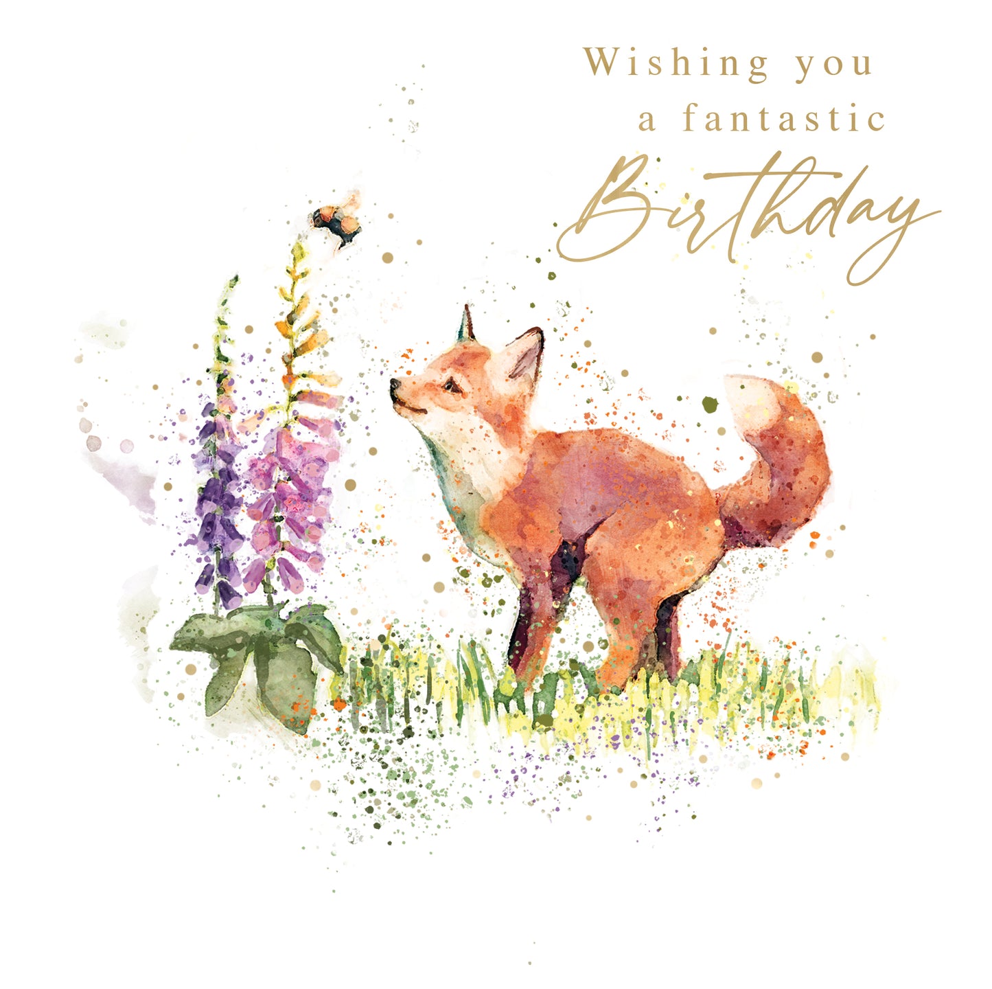 Birthday Fox Card