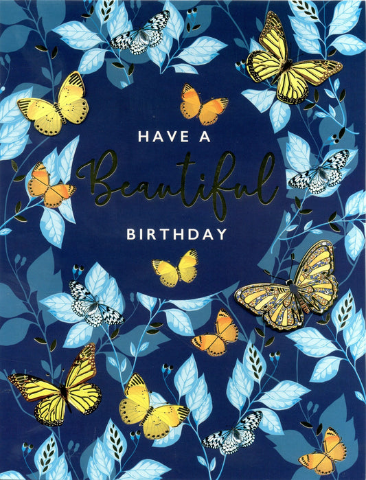 Butterflies Birthday Gigantic Card